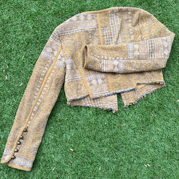 NEW FREE PEOPLE JULIETTE CROPPED JACKET - Picture 6 of 6